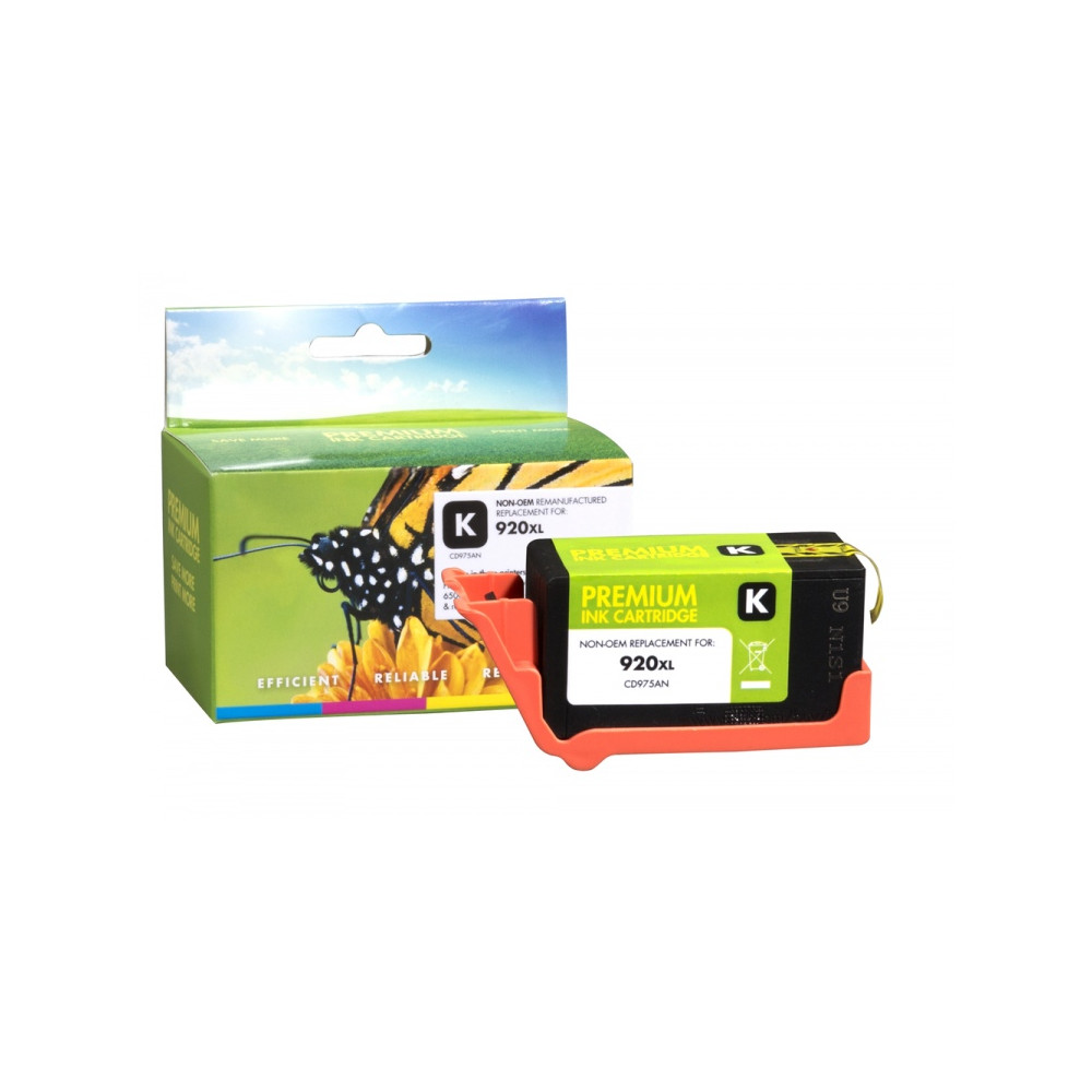 Neoriginali Static Control HP 920XL CD975AE, juoda kasetė rašaliniams spausdintuvams, 1200 psl.