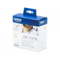 Brother DK-11218 Round Labels, Black on White Paper, 24 mm, 1000 labels per roll