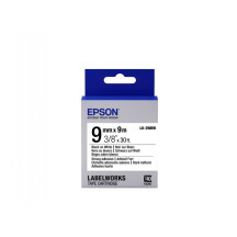 Epson LK-3WBW (C53S653007) Ženklinimo juostos kasetė, Strong Adhesive, Black on White 9mm, 9m