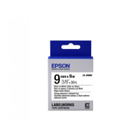 Epson LK-3WBW (C53S653007) Ženklinimo juostos kasetė, Strong Adhesive, Black on White 9mm, 9m