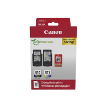Canon PG-510/CL-511 (2970B017) Photo value pack Rašalinių kasečių komplektas, BK/CMY