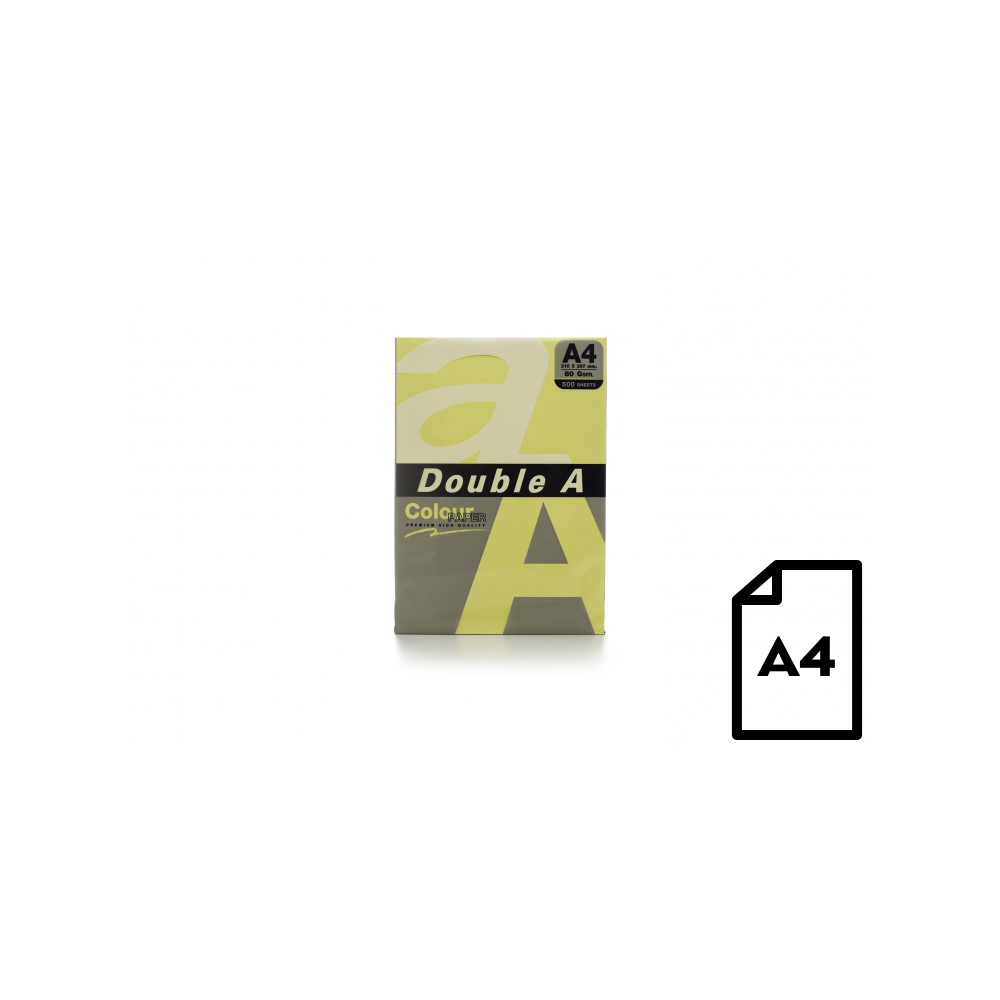 Spalvotas popierius Double A, 80g, A4, 500 lapų, Cheese