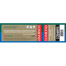 Fotopopierius Lomond XL Photo Paper Blizgus Self Adhesive 85 g/m2 610mm*20m (50,8mm)