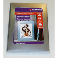 Fotopopierius Lomond Photo Inkjet Paper Blizgus 200 g/m2 10x15, 15 sheets + InstaFrame Silver Window