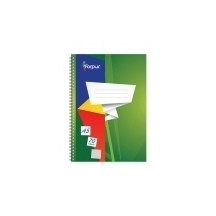 Sąsiuvinis su spirale Forpus, A5/70, langeliais, minkštas viršelis