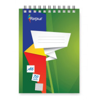 Bloknotas su spirale Forpus, A6/70, langeliais