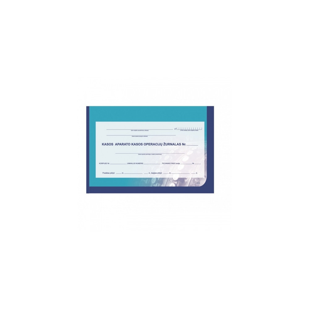 Kasos operacijų žurnalas EKA, A4, horizontalus (74)