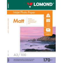 Fotopopierius Lomond Photo Inkjet Paper Matinis 170 g/m2 A3, 100 lapų, dvipusis