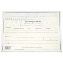 Pinigų priėmimo kvitas, be Nr., A5, 2x50 0720-059