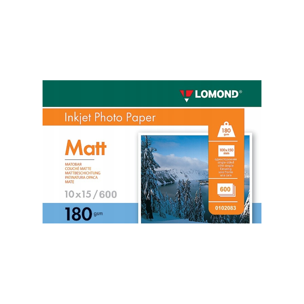 Fotopopierius Lomond Photo Inkjet Paper Matinis 180 g/m2 10x15, 600 lapų