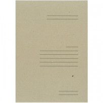 Kartoninis segtuvėlis SMLT, A4, 400g, rudas su spauda ir įsegėle