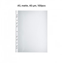 AD Class Įmautės dokumentams A5 matinės 40 mikr., pakuotėje 100 vnt. (A5OP40-100)