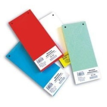 Skirtukai dokumentams SMLT kartoniniai 11x23,5cm 50vnt. žali