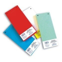 Skirtukai dokumentams SMLT kartoniniai 11x23,5cm 50vnt. žali