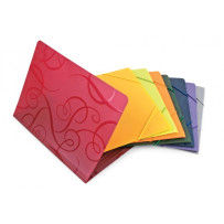 Aplankas su gumelėmis Forpus Barocco, A4, plastikinis, mėlynas 0816-030