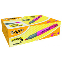 Bic Teksto žymeklis Highlighter XL 2-5 mm, rožinis, pakuotėje 10 vnt. 247130