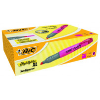 Bic Teksto žymeklis Highlighter XL 2-5 mm, rožinis, pakuotėje 10 vnt. 247130
