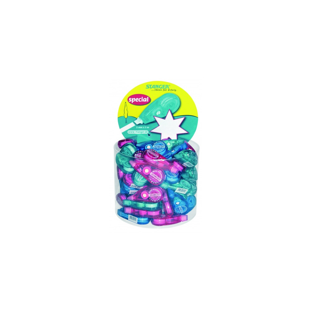 Stanger Korektūros juostelė Correction Roller mini All Cover, 5m x 5mm, pakuotėje 50vnt 12000004