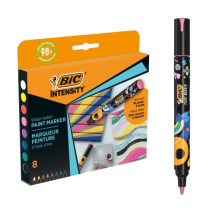 BIC Žymeklis Intensity Paint Marker 8 spalvų rinkinys