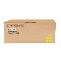 Ricoh SP C250E (407546), geltona kasetė lazeriniams spausdintuvams, 1600 psl.