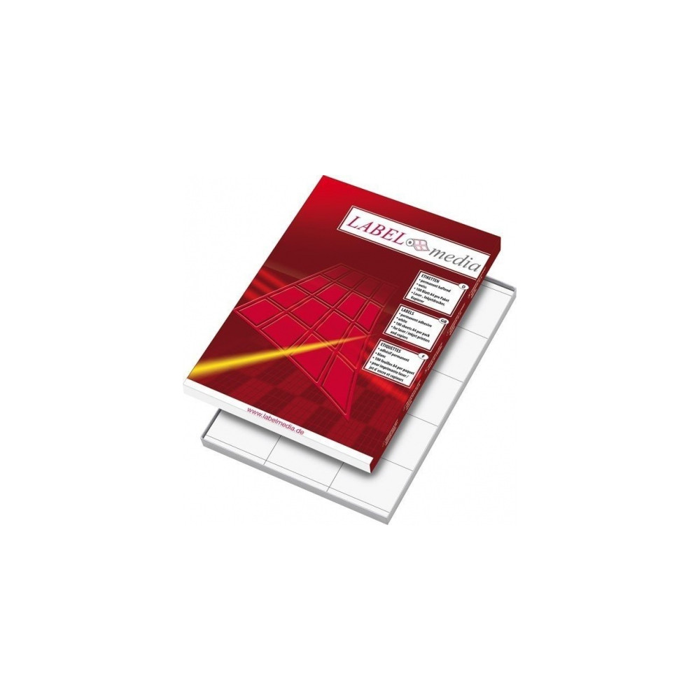 Lipnios etiketės LabelMedia, A4, baltos 210x297 mm, (100vnt.) 0707-750