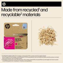 HP 937e EvoMore (4S6W7NE) Rašalinė kasetė, Purpurinė