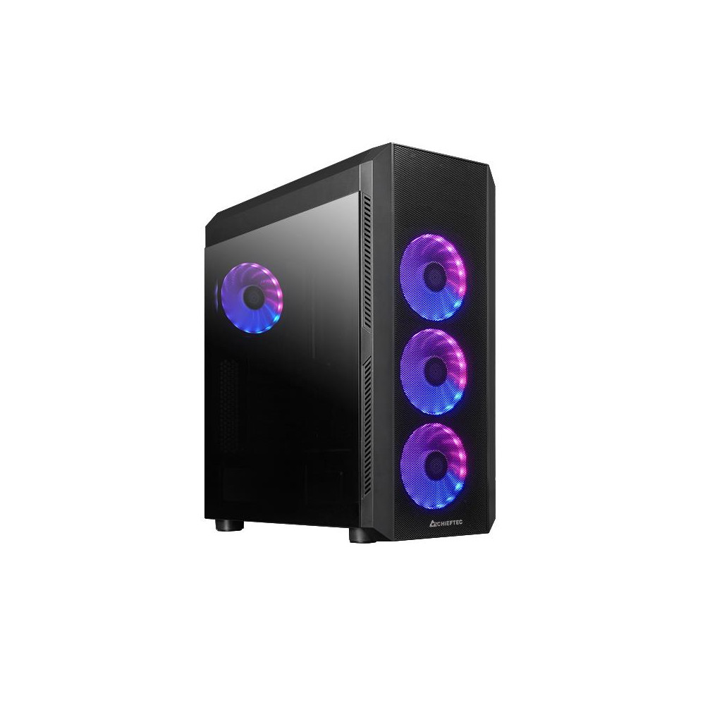Case|CHIEFTEC|SCORPION 4|MiniTower|Case product features Transparent panel|Not included|ATX|MicroATX|MiniITX|Colour Black|GL-04B