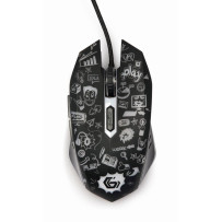 MOUSE USB OPTICAL BLACK/MUS-6B-GRAFIX-01 GEMBIRD