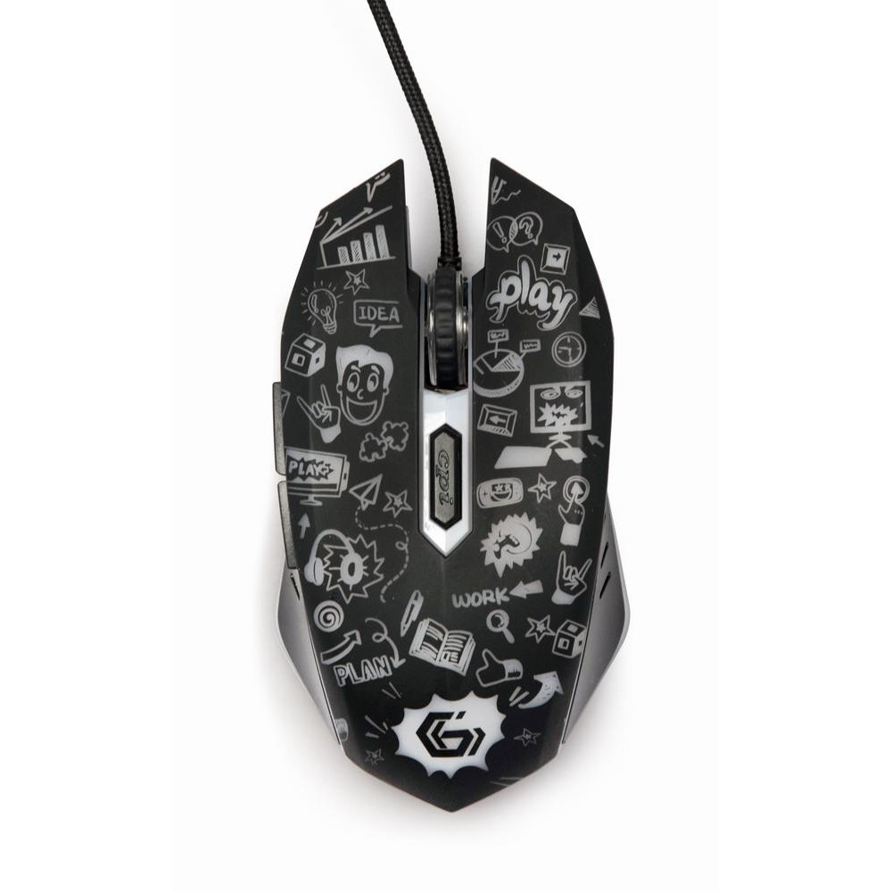 MOUSE USB OPTICAL BLACK/MUS-6B-GRAFIX-01 GEMBIRD