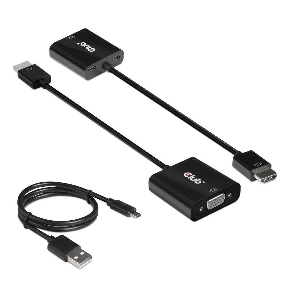 I/O ADAPTER HDMI TO VGA/AUDIO M/F CAC-1302 CLUB3D