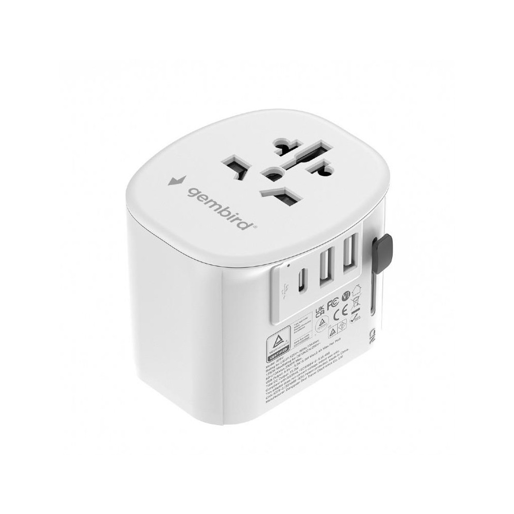 POWER ADAPTER GROUNDED 15W/WHT TPA-EU2A1C15-01-W GEMBIRD