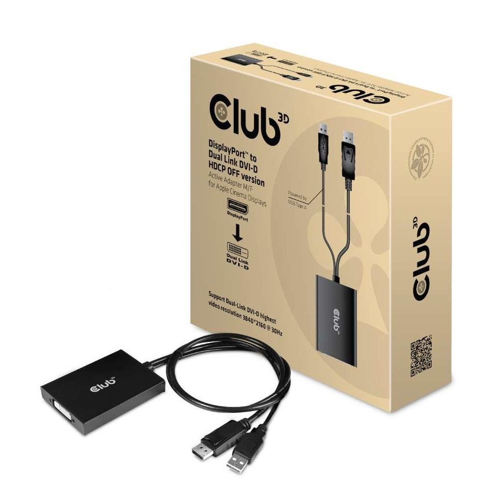 I/O ADAPTER USB TO DVI/DP/M/F CAC-1010-A CLUB3D