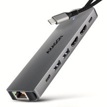I/O HUB USB-C 7IN1 DUAL 4K/0.15M HMC-7HX2 AXAGON