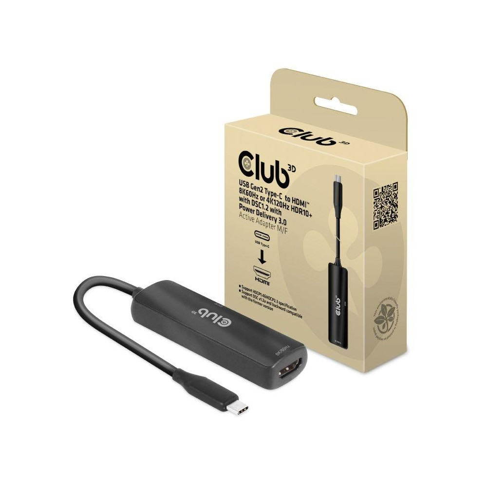 I/O ADAPTER USB-C TO HDMI/M/F CAC-1588 CLUB3D