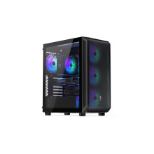 Case|ENDORFY|Arx 500 ARGB|MidiTower|Case product features Transparent panel|Not included|ATX|MicroATX|MiniITX|Colour Black|EY2A0