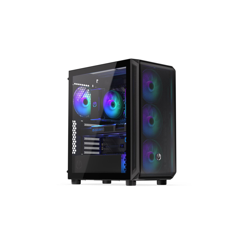 Case|ENDORFY|Arx 500 ARGB|MidiTower|Case product features Transparent panel|Not included|ATX|MicroATX|MiniITX|Colour Black|EY2A0