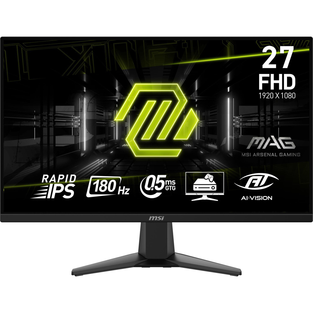 LCD Monitor|MSI|MAG 275F|27"|Gaming|Tilt|Matte|Panel IPS|1920x1080|16:9|180Hz|0.5 ms|Colour Black|MAG275F