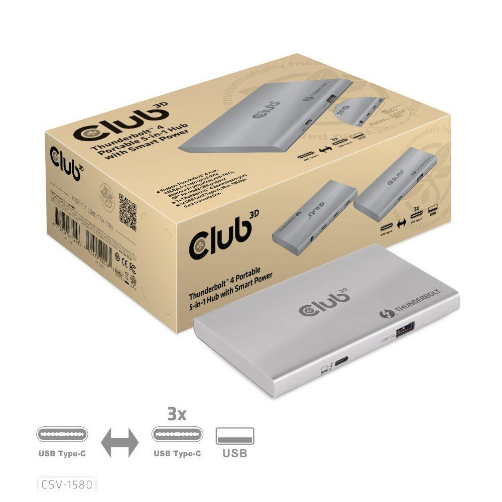 I/O HUB 5IN1 THUNDERBOLT/CSV-1580 CLUB3D