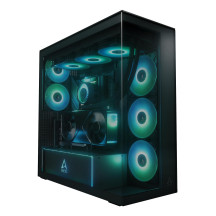 Case|ARCTIC|Xtender VG (Black)|Case product features Transparent panel|Not included|Colour Black|ACPCC00016A