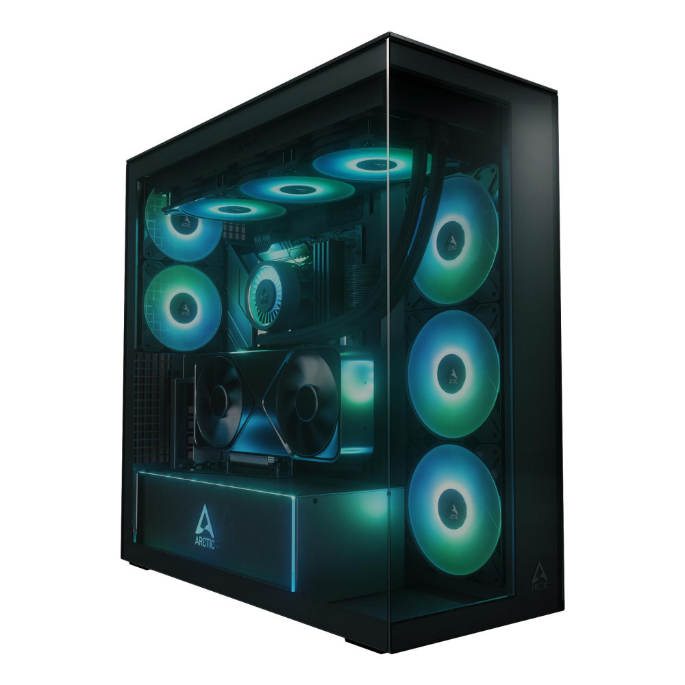 Case|ARCTIC|Xtender VG (Black)|Case product features Transparent panel|Not included|Colour Black|ACPCC00016A