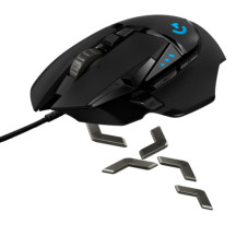 Logitech G502 HERO Laidinė žaidimų pelė, USB Type-A, Optical, 25600 DPI, Juoda