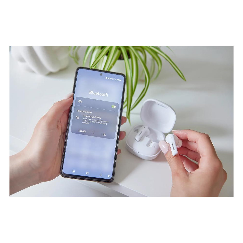 HEADSET BUDS PRO T500HAE/WHITE 3720502 INTENSO