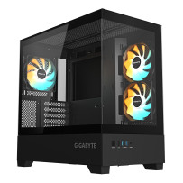 Case|GIGABYTE|C201 PANORAMIC|MidiTower|Case product features Rackmountable/Removeable HDD basket/Transparent panel|Not included|