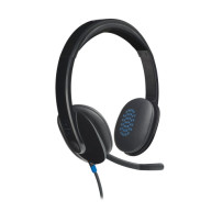 Logitech H540 Laidinės ausinės, USB-A, Juoda