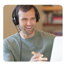 Logitech H540 Laidinės ausinės, USB-A, Juoda