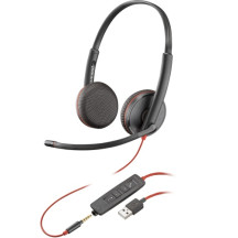 POLY Blackwire 3225 Stereo Laidinės ausinės, USB-A, Juoda