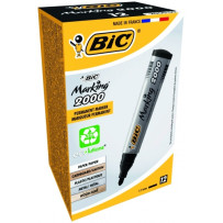 Bic Permanentinis žymeklis Eco 2000 2-5 mm, juodas, pakuotėje 12 vnt. 000095