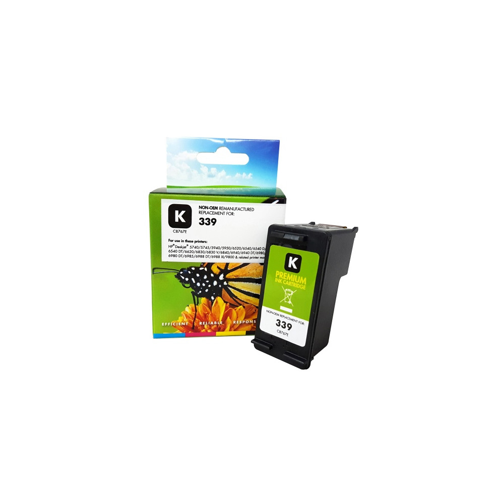 Neoriginali Static Control HP 339 (C8767EE), juoda kasetė rašaliniams spausdintuvams, 860 psl.