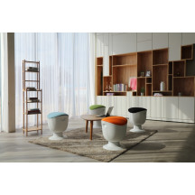 Up Up Seul ergonominė balansinė kėdė Juoda, D47 Mėlynas audinys