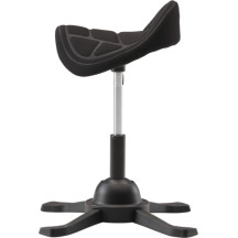 Up Up Toronto ergonominė balansinė kėdė Juoda, Juodas audinys, ilgesnis dujinis keltuvas